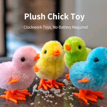 Chicken play Clockwork chick kids toys Moving 4pc - Toy