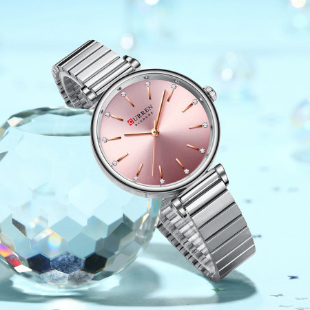 Curren Blue Silver & Pink For Your Queen