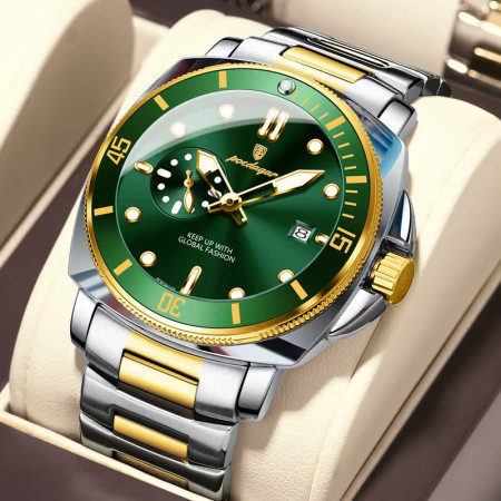 Stylish Quartz movement Dial & Date Function Premium Watch TO Green