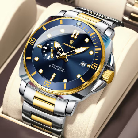 Stylish Quartz movement Dial & Date Function Premium Watch To Blue