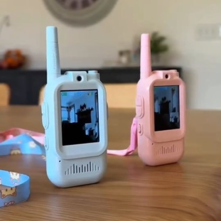 2Pcs Rechargeable Kids Video Walkie Talkie